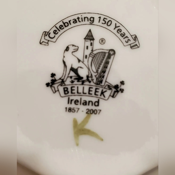 Belleek Accents Belleek Nadine Spill Vase Celtic Shamrock Ireland